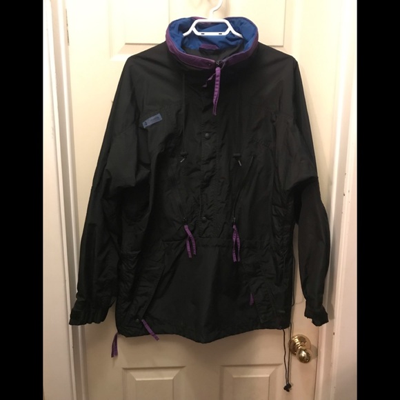 Columbia Other - Columbia men’s medium vintage 1/2 zip pull over jacket with hood